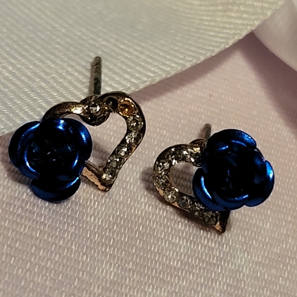 Colorful Floral and Bead Stud Earrings Set - Picture 5 of 6